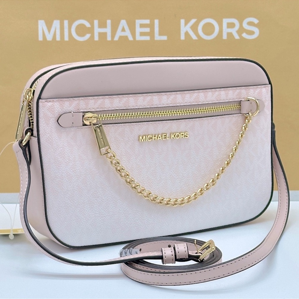 Michael Kors Jet Set Lg East West Ombré Signature Logo Crossbody Bag
Powder Bls - Picture 15 of 16